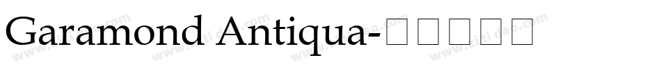 Garamond Antiqua字体转换